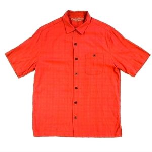 𝅺3/$20 Caribbean Silk Blend Pink Casual Button Down Shirt